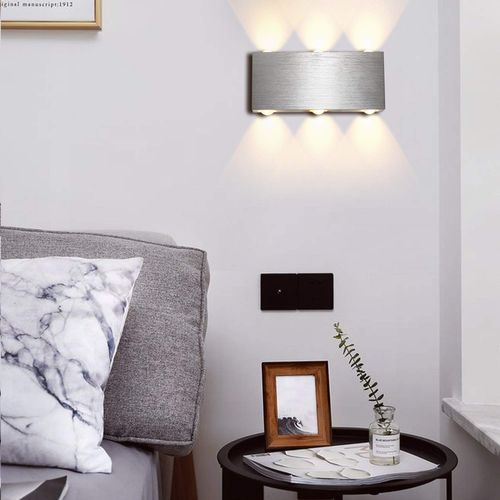 Applique Murale LED Moderne 6w Applique Murale D'intérieur En Aluminium, Blanc Chaud
