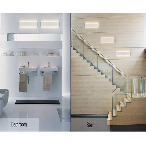 Applique Murale Moderne 12w 30cm LED Applique Murale Intérieure En Aluminium Blanc Blanc Chaud