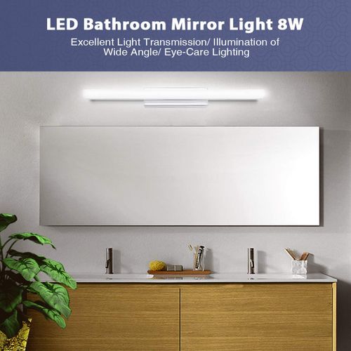 Applique Murale Miroir LED Lampe De Maquillage 40cm Applique Murale Moderne En Aluminium 8w, 6000k