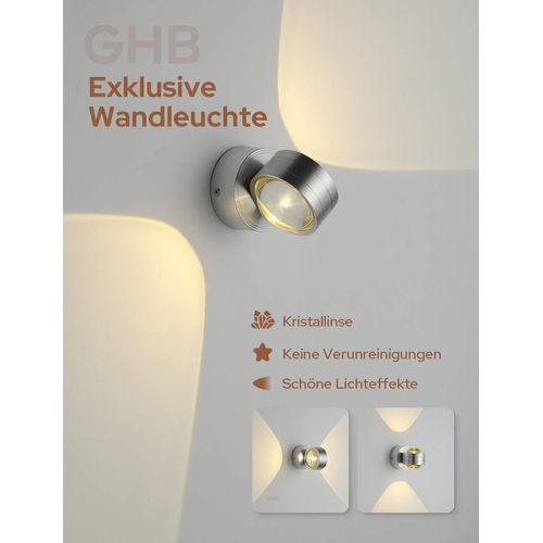 Applique Murale Moderne Lampe Murale D'intérieur Applique Murale En Aluminium 3000k Blanc Chaud