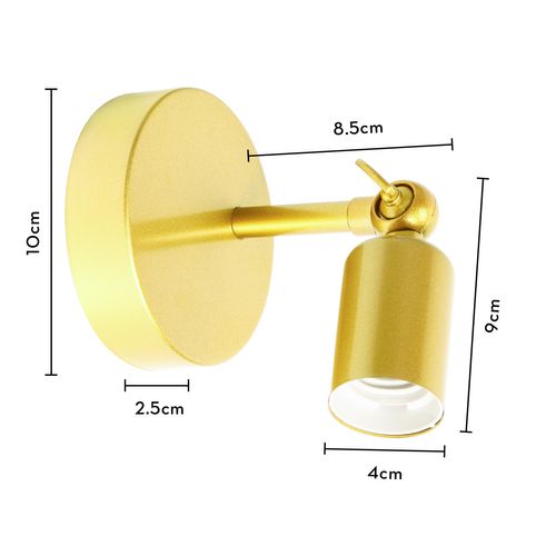 Applique Murale Rétro Lampe Murale Vintage Applique Murale Simple Créative Or