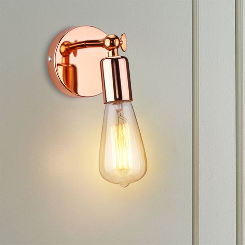 Applique Murale Rétro Lampe Murale Vintage Applique Murale Simple Créative Or Rose