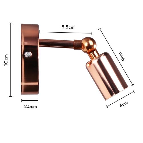 Applique Murale Rétro Lampe Murale Vintage Applique Murale Simple Créative Or Rose