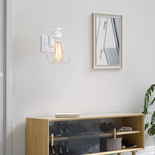 Applique Murale D'intérieur Rétro Lampe Murale En Métal Applique Murale Rétro Moderne Blanc