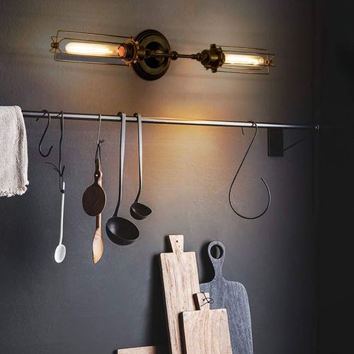 Applique Rétro En Métal Lampe Murale Vintage Applique Murale Rustique Réglable