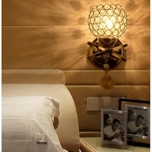 2pcs Applique Murale En Cristal Moderne Lampe Murale D'intérieur Applique Murale Nordique Or