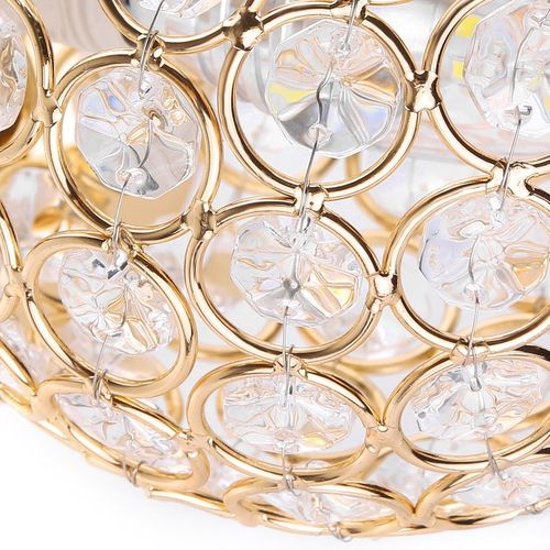 2pcs Applique Murale En Cristal Moderne Lampe Murale D'intérieur Applique Murale Nordique Or