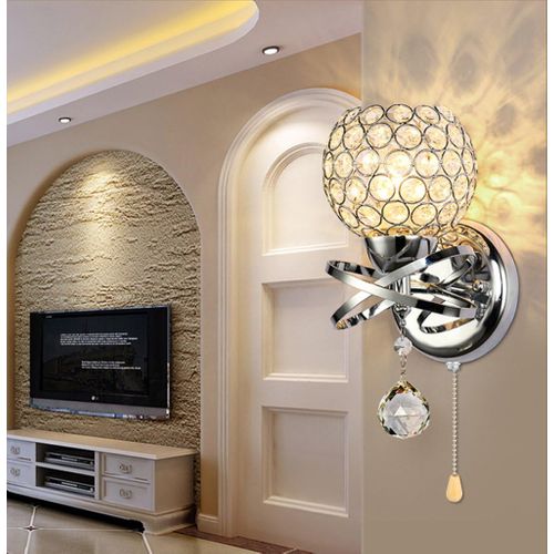 Lampe Murale D'intérieur Applique Murale En Cristal Moderne Applique Murale Nordique Argent