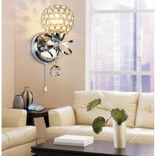 Lampe Murale D'intérieur Applique Murale En Cristal Moderne Applique Murale Nordique Argent