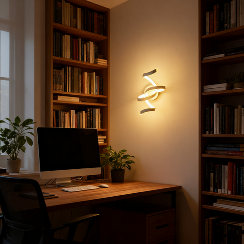 Applique Murale Moderne En Acrylique Blanc Lampe Murale LED Applique Murale D'intérieur Blanc Chaud