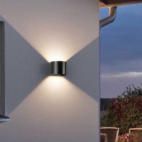 Applique Murale LED 12w Noir D'intérieur Applique Murale Aluminium Moderne Blanc Chaud