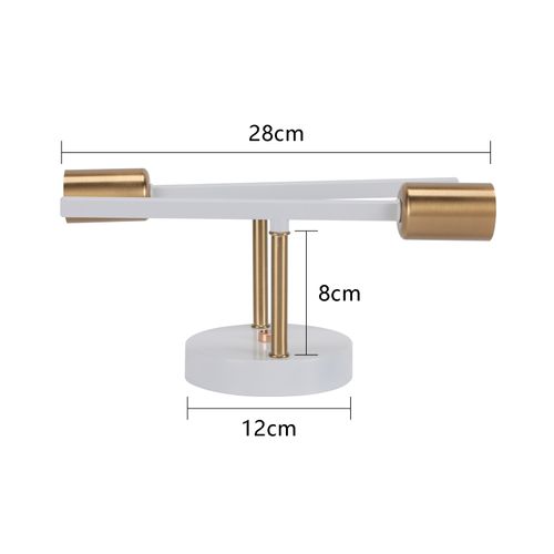 (2x) 2 Lumières Applique Murale Rétro Blanc Plafonnier Moderne Applique Murale Vintage E27