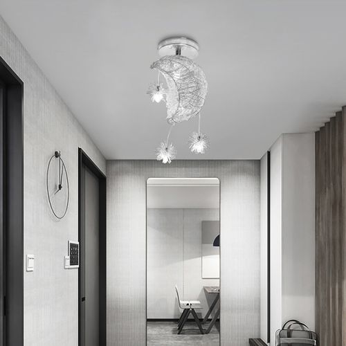 (2x) Luminaire Plafonnier Lune Lampe De Plafond Moderne 15cm Plafonnier Rétro Vintage