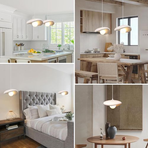 20cm Suspension Lustre Moderne Lustre Créatif D'intérieur Plafonnier Rétro E27 Blanc