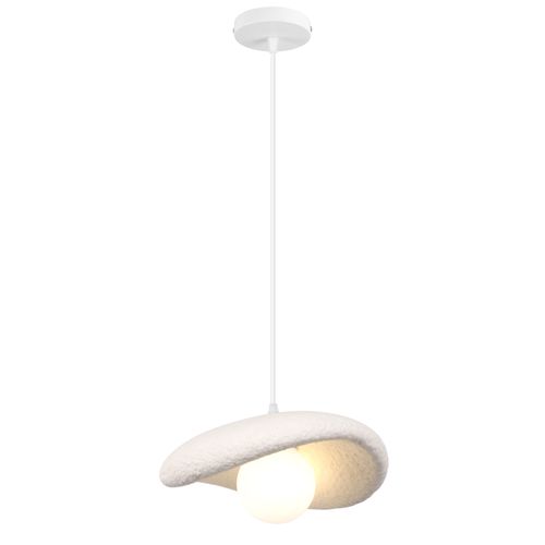 20cm Suspension Lustre Moderne Lustre Créatif D'intérieur Plafonnier Rétro E27 Blanc