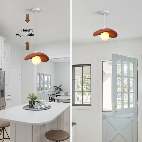 2pcs 20cm Suspension Lustre Moderne Lustre Créatif D'intérieur Plafonnier Rétro E27 Orange