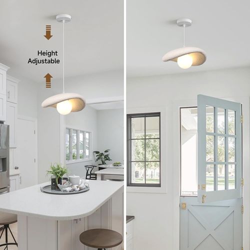 30cm Suspension Lustre Moderne Lustre Créatif D'intérieur Plafonnier Rétro E27 Blanc