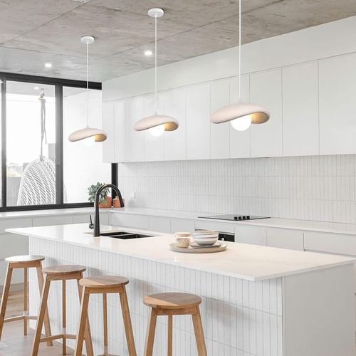 30cm Suspension Lustre Moderne Lustre Créatif D'intérieur Plafonnier Rétro E27 Blanc