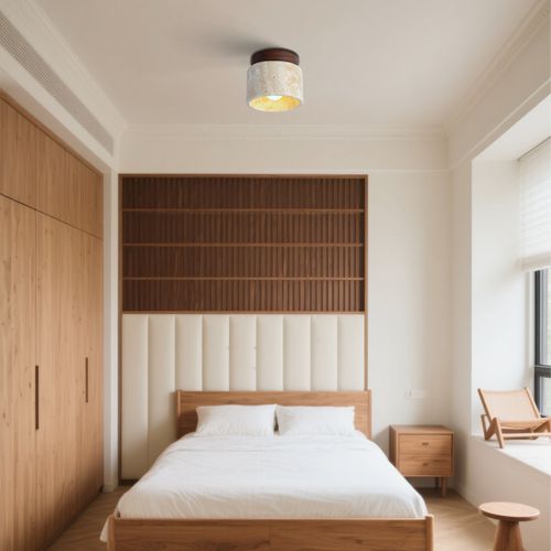 (2x) Plafonnier Rétro Nordique Lampe De Plafond Cylindrique Plafonnier Moderne Pour Porche G9