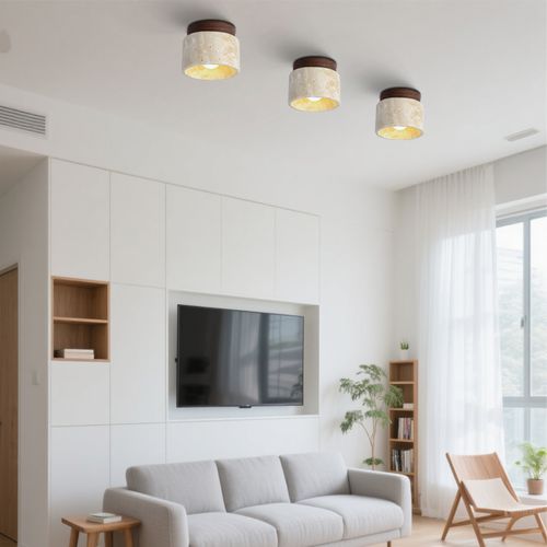 (2x) Plafonnier Rétro Nordique Lampe De Plafond Cylindrique Plafonnier Moderne Pour Porche G9