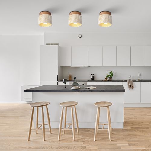 Plafonnier Moderne Plafonnier Rétro Nordique Lampe De Plafond Cylindrique Pour Porche G9