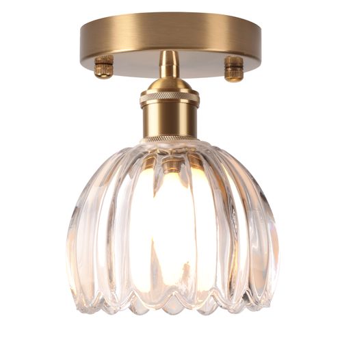 Lampe De Plafond En Cristal Plafonnier En Verre Plafonnier Rétro Lustre Moderne E27