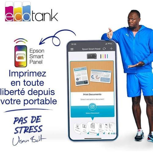 Imprimante Multifonction A4 - Ecotank Et-2870 - Wi-fi - Réservoirs D'encre - 3 Ans D'encre Inclus