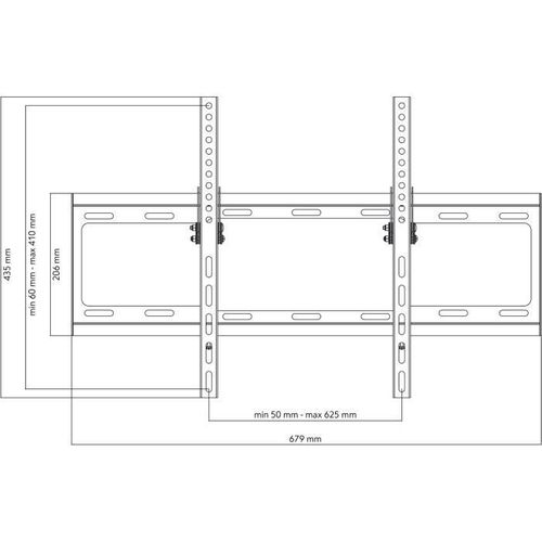 Wm2621 Support Mural Avec Réglage D'inclinaison De 15° Pour TV De 32 à 84 (81 à 213cm) - Noir