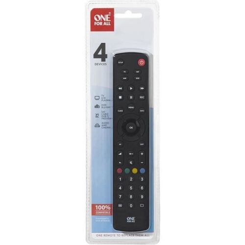 Urc 1240 Télécommande 4 En 1 - TV / Dvd - Blu-ray / Décodeur / Home-cinéma - Audio