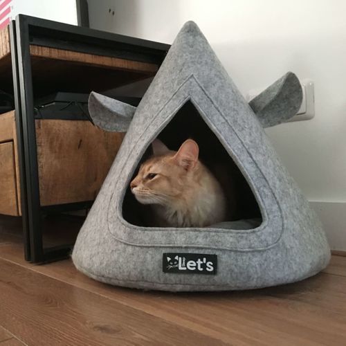 Grotte Pour Animaux De Compagnie Teepee Gris
