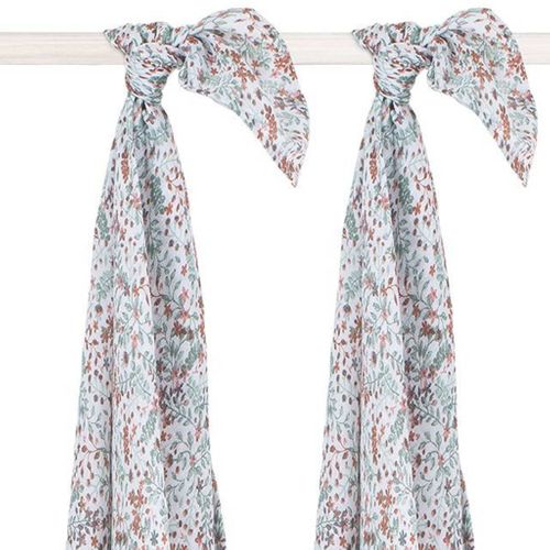 Multi-chiffon Hydrophile 2 PCs Bloom 115x115 Cm Multicolore