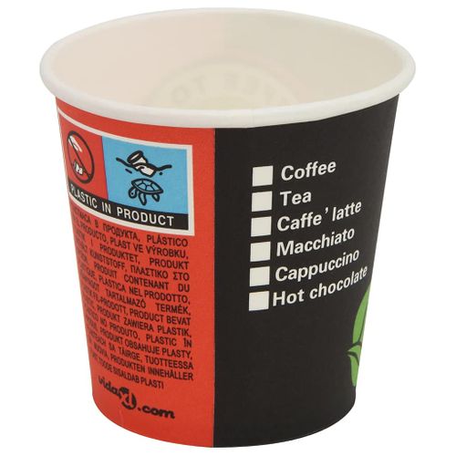 Gobelet à Café Jetable 1000 Pièces Papier 120 Ml (4 Oz)