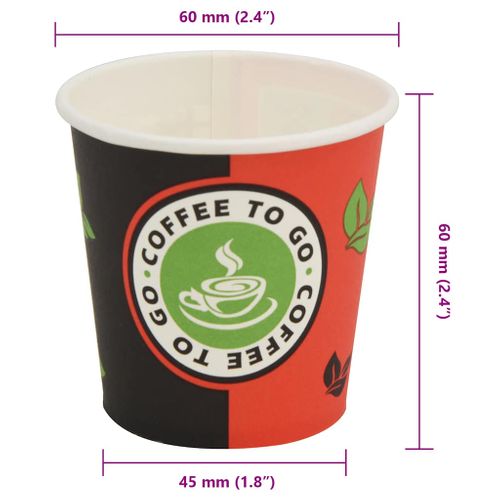 Gobelet à Café Jetable 1000 Pièces Papier 120 Ml (4 Oz)