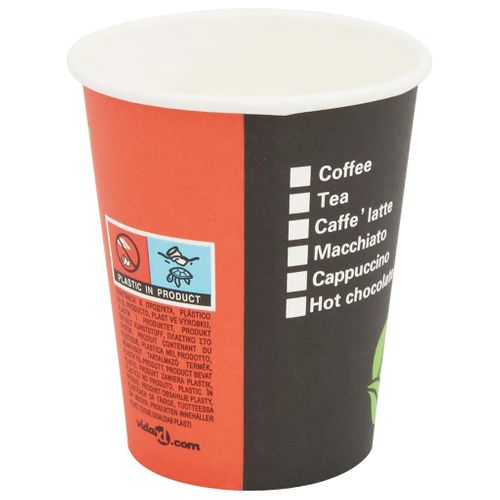 Gobelet à Café Jetable 1000 Pièces Papier 240 Ml (8 Oz)