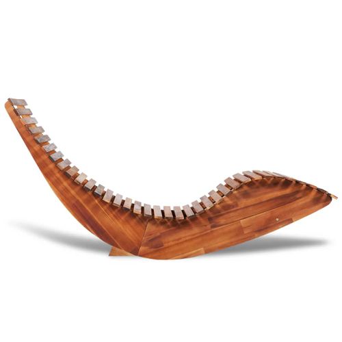 Chaise Longue Basculante Extérieure - 90x150 Cm - Marron Brun
