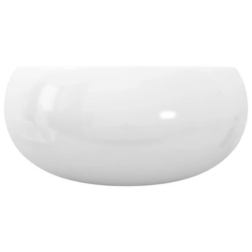 Lavabo Rond Et Tendance - 40x15 Cm - Blanc