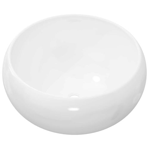 Lavabo Rond Et Tendance - 40x15 Cm - Blanc