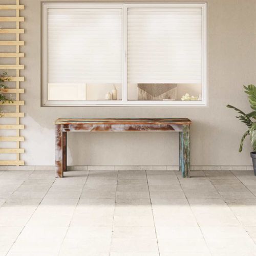 Banc 110x35x45 Cm Bois De Récupération Massif