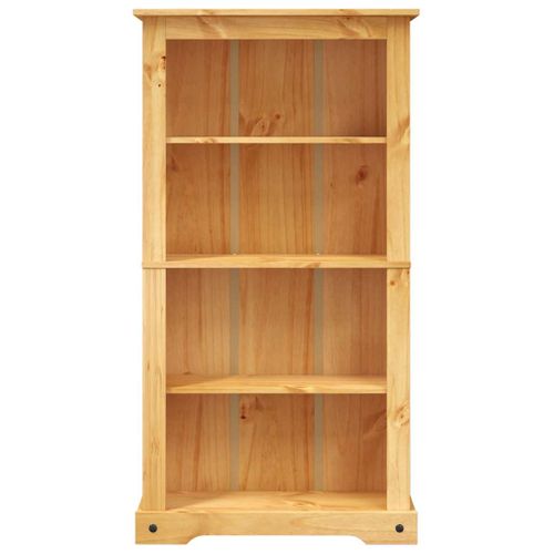 Bibliothèque 4 Niveaux Gamme Corona Pin Mexicain 80x29x150 Cm