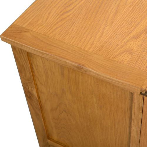 Meuble TV 90x35x48 Cm Bois De Chêne Massif