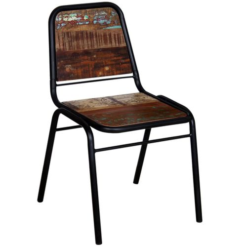 Chaises à Manger Lot De 6 Bois De Récupération Solide