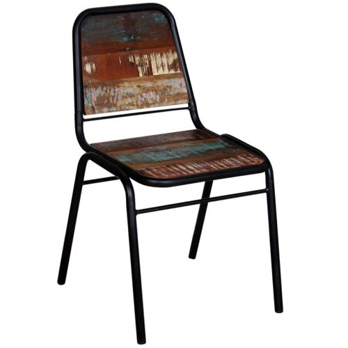 Chaises à Manger Lot De 6 Bois De Récupération Solide
