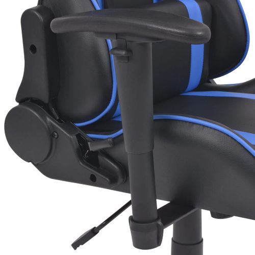 Chaise De Bureau Inclinable Avec Repose-pied Bleu