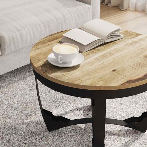 Table Basse Bois De Manguier Brut 60x40 Cm