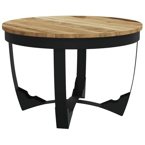 Table Basse Bois De Manguier Brut 60x40 Cm