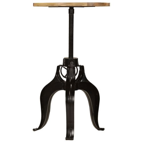 Table De Bar Bois De Manguier Massif 60 X (76-110) Cm