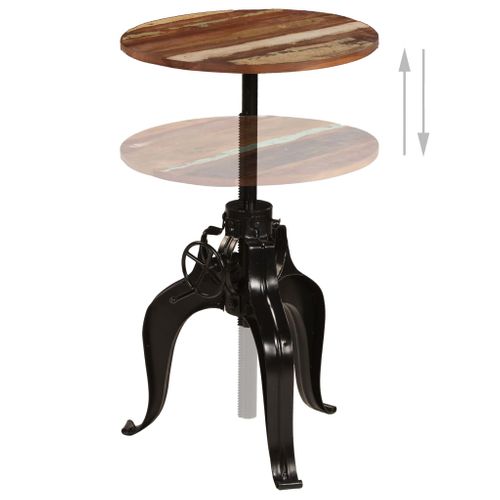 Table De Bar Bois De Récupération Massif 60 X (76-110) Cm