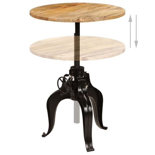 Table De Bar Bois De Manguier Massif 75 X (76-110) Cm