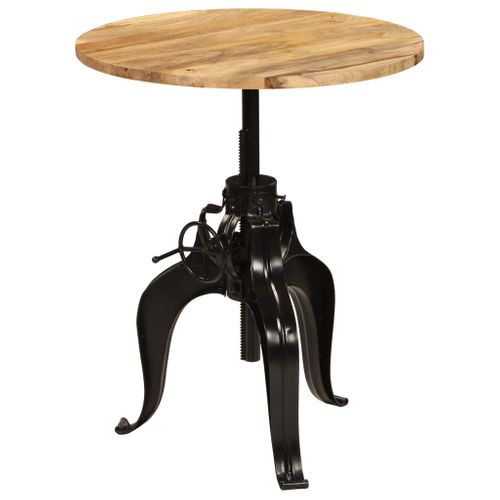 Table De Bar Bois De Manguier Massif 75 X (76-110) Cm