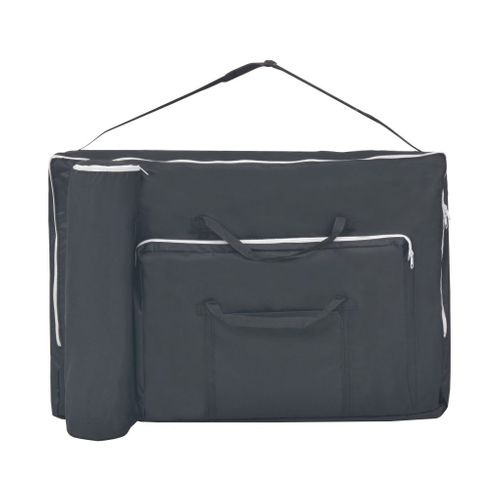 Table De Massage Pliable À 3 Zones 10 Cm D'épaisseur Noir